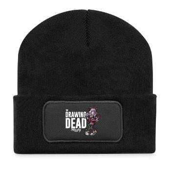 The Drawing Dead 01xa - Beanie recyclé à patch - noir - Devant