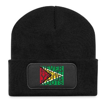ne jamais oublier la maison racines Guyane - Beanie recyclé à patch - noir - Devant