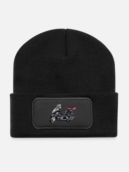 Old Wing - Recycelte Patch Beanie - Schwarz