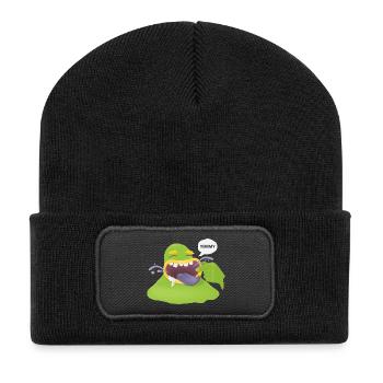 eating monster - Recycled Patch Beanie - black - Front