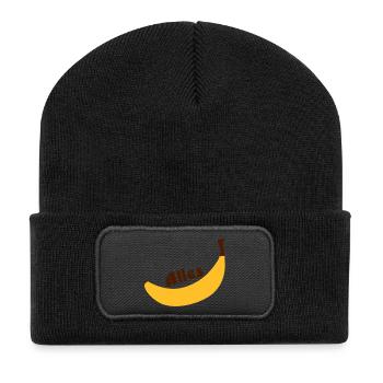 all banana - Recycled Patch Beanie - black - Front