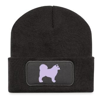 Samojede Vektor - Recycelte Patch Beanie - Dunkelgrau - Vorne