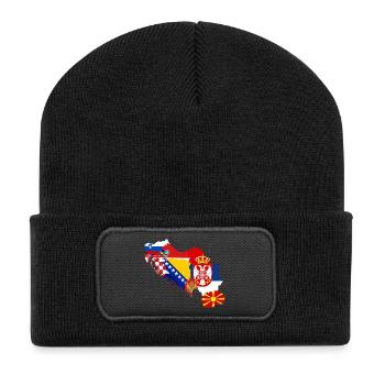 EX Jugoslavija SFRJ - Yugoslavia - Recycelte Patch Beanie - Schwarz - Vorne