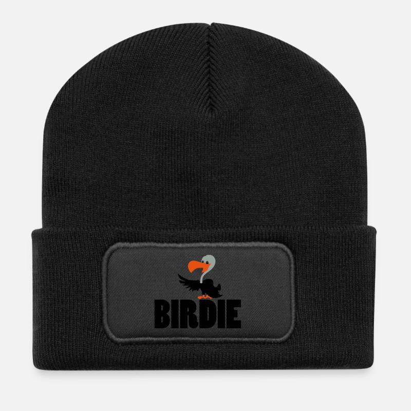 golfer - Recycelte Patch Beanie - Schwarz