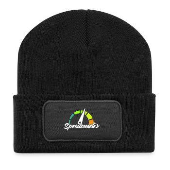 Compteur - Beanie recyclé à patch - noir - Devant