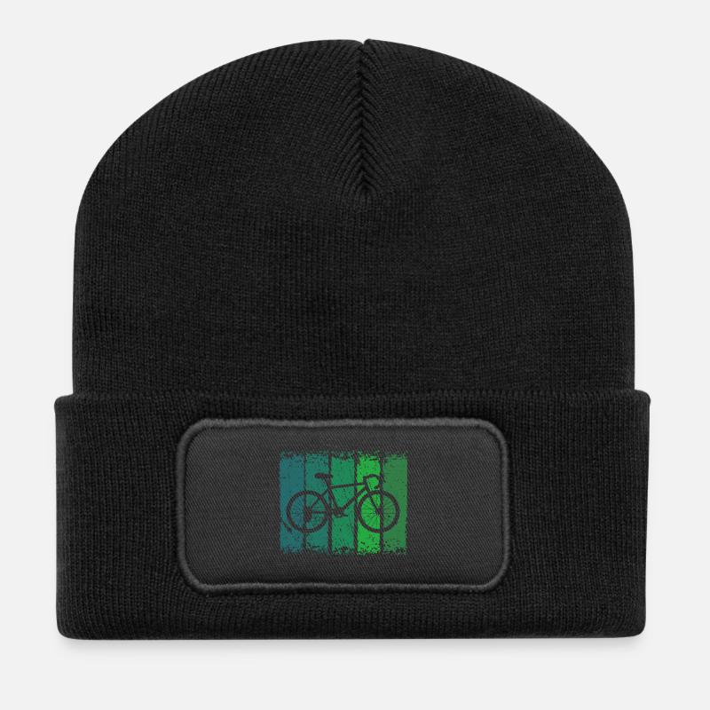 Fahrrad - Recycelte Patch Beanie - Schwarz