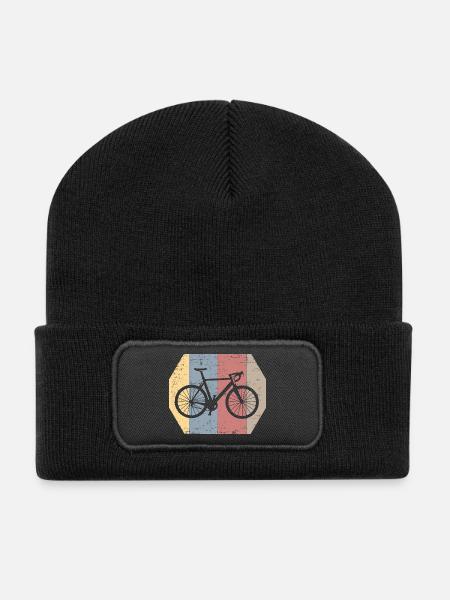 vélo - Beanie recyclé à patch - noir
