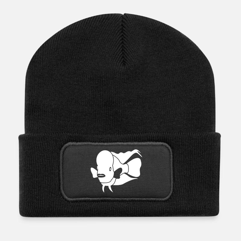 Aquaristik Aquarium - Recycelte Patch Beanie - Schwarz