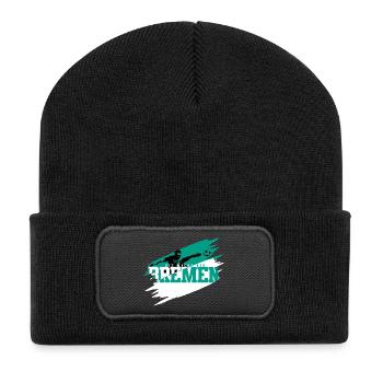 Die Macht aus Bremen Fussball - Recycelte Patch Beanie - Schwarz - Vorne