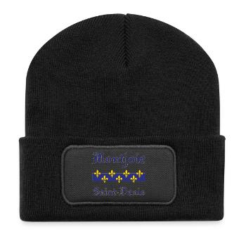Montjoie Saint-Denis - Royal Lys de France - Beanie recyclé à patch - noir - Devant