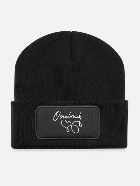 Osnabrück - Recycelte Patch Beanie - Schwarz