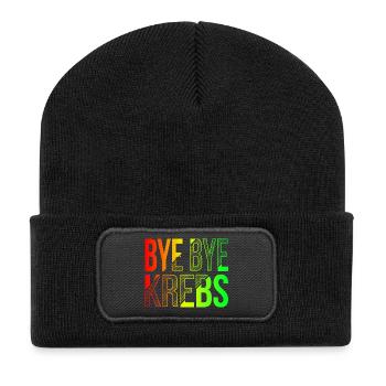 Bye Bye Kreps Rainbow Design - Beanie recyclé à patch - noir - Devant