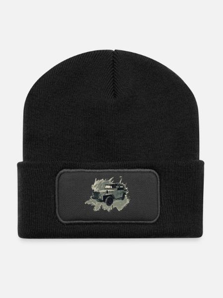 P-2-M - Recycelte Patch Beanie - Schwarz