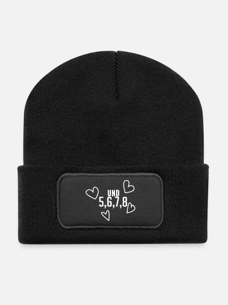 Tanzen Tanz Tanzkurs Rhythmus - Recycelte Patch Beanie - Schwarz