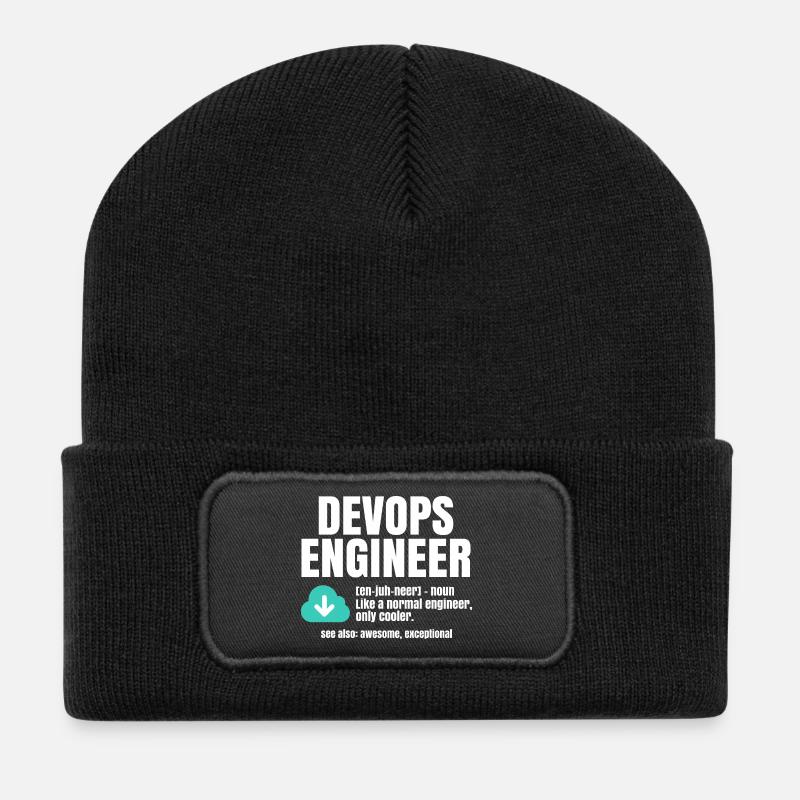 Devops-Ingenieur - Recycelte Patch Beanie - Schwarz