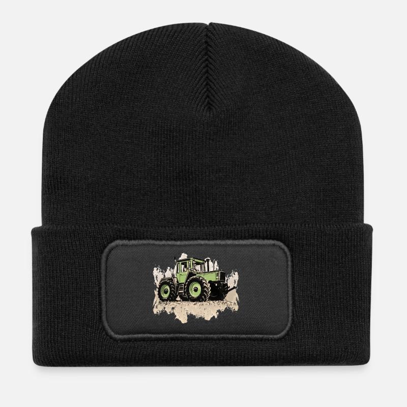 MB trac 1300 turbo | Traktor - Recycelte Patch Beanie - Schwarz