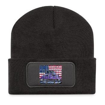 American Classic Muscle Car Script R6Z - Recycled Patch Beanie - dark grey - Front