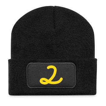 2 Number two number - Recycled Patch Beanie - black - Front