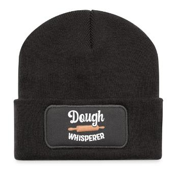 Backen Bäcker Bäckerin - Recycelte Patch Beanie - Dunkelgrau - Vorne