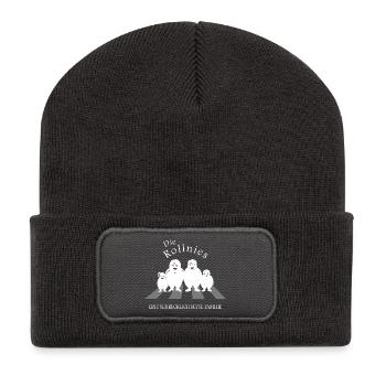 Die Rollnies - Recycelte Patch Beanie - Dunkelgrau - Vorne