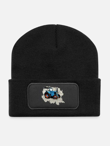 Traktor Lanz - Recycelte Patch Beanie - Schwarz