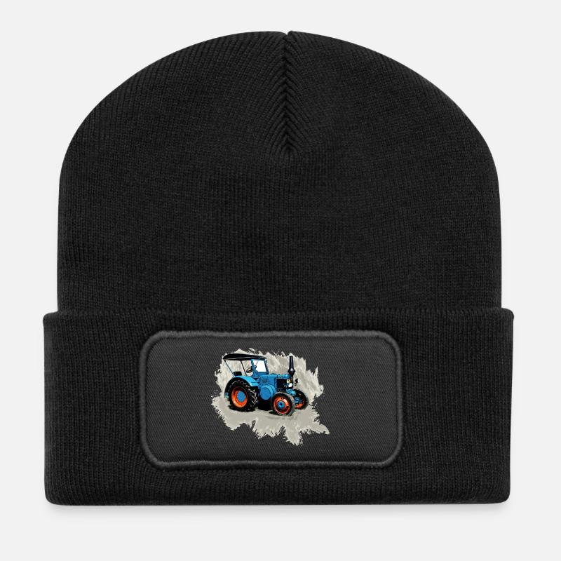 Traktor Lanz - Recycelte Patch Beanie - Schwarz
