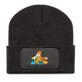 Scooter pour chat - Beanie recyclé à patch - charbon - Devant