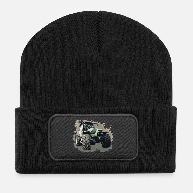 Agrotron K 110 - Recycelte Patch Beanie - Schwarz