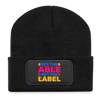 Voir le Capable Pas L’étiquette - Beanie recyclé à patch - noir - Devant