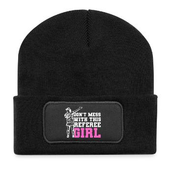 Soccer Referee - Recycled Patch Beanie - black - Front