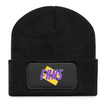 fans - Beanie recyclé à patch - noir - Devant