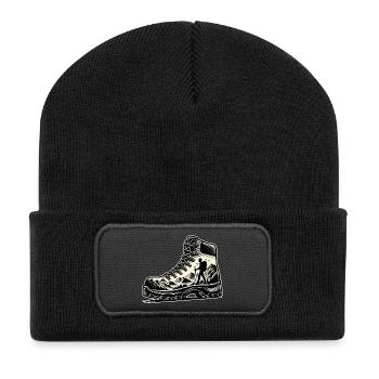 Chaussure randonnée Montagne Trekkeur Randonneur - Beanie recyclé à patch - noir - Devant