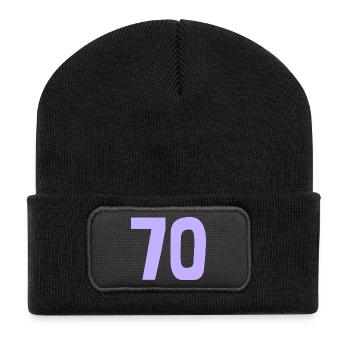 HAPPY BIRTHDAY. HAPPY BIRTHDAY. ANNIVERSARY. - Recycled Patch Beanie - black - Front