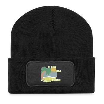 Sun and Beach - Recycled Patch Beanie - black - Front