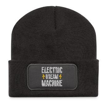 Electric Dream Machine Typ 2 Supercharge Elektro - Recycelte Patch Beanie - Dunkelgrau - Vorne