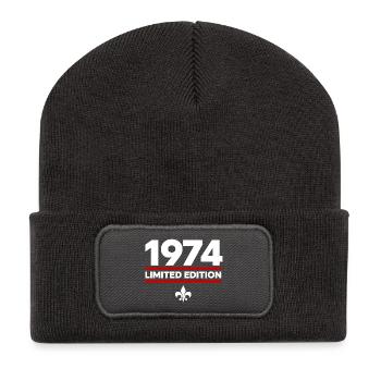 1974 Limited Edition - Recycelte Patch Beanie - Dunkelgrau - Vorne