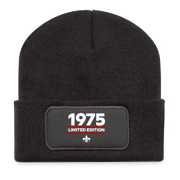 1975 Limited Edition - Recycelte Patch Beanie - Dunkelgrau - Vorne
