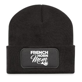 French Horn Mother - Recycled Patch Beanie - dark grey - Front