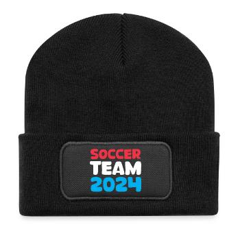 Niederlande soccer team 2024 Fußbalfan Symbol icon - Recycelte Patch Beanie - Schwarz - Vorne