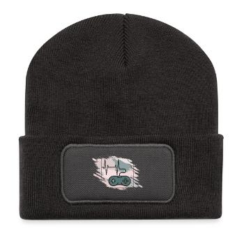 Heartbeat Gaming Controller Retro - Recycled Patch Beanie - dark grey - Front
