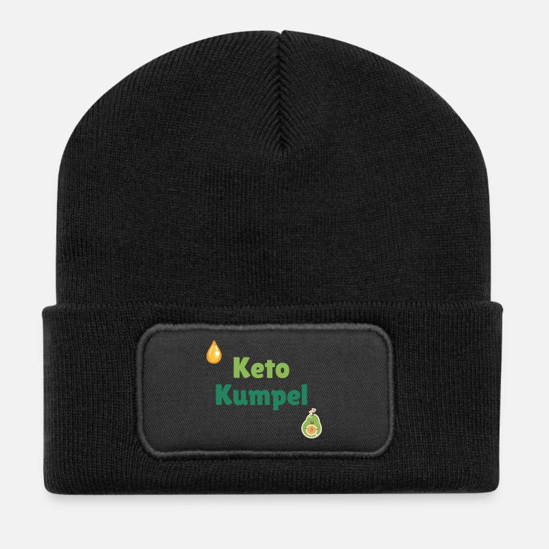 Keto Buddy - Recycled Patch Beanie - black