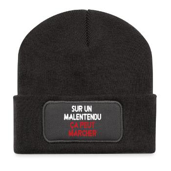 Michel Blanc - Sur un malentendu, ça peut marcher - Beanie recyclé à patch - charbon - Devant