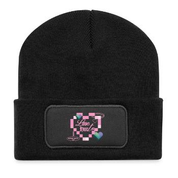 Love hurts - Recycled Patch Beanie - black - Front