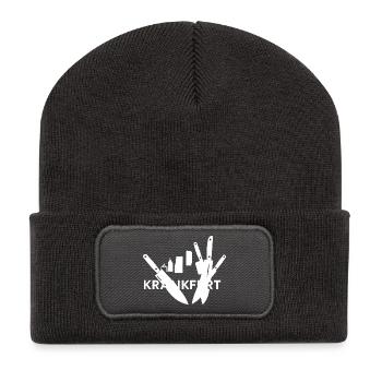 Francfort = Krankfurt - Beanie recyclé à patch - charbon - Devant