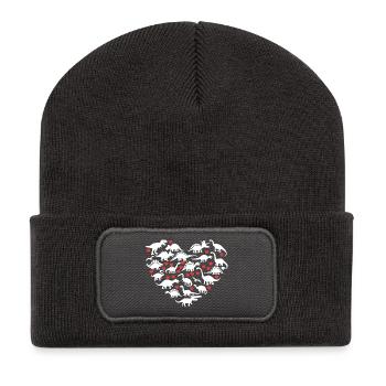 I Love Dinosaurs - Recycled Patch Beanie - dark grey - Front
