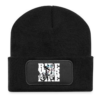 Ride your bike - for all those who love the bike - Recycled Patch Beanie - black - Front