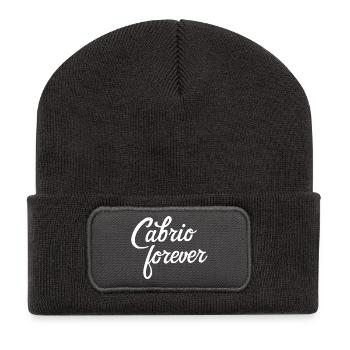 Empreinte cabriolet toujours grand dicton cabriolet - Beanie recyclé à patch - charbon - Devant