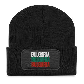 Bulgarian flag, Bulgarian pride - Recycled Patch Beanie - black - Front