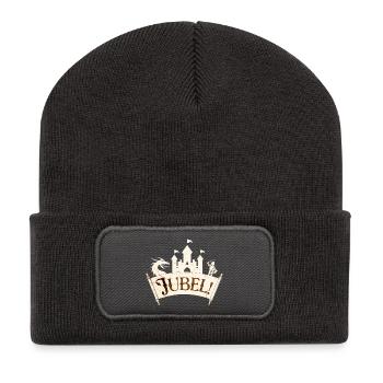 Jubel - Der Drache wird bezwungen! - Recycelte Patch Beanie - Dunkelgrau - Vorne