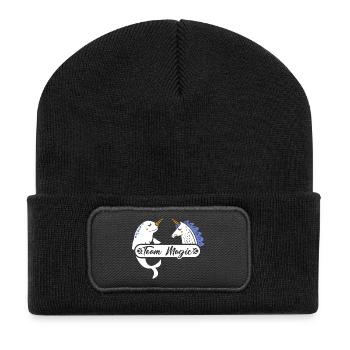 Team Magic Narwhal and Unicorn - Recycled Patch Beanie - black - Front